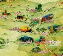 仁寿景点地图(长沙景点地图)