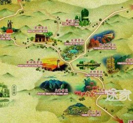 仁寿景点地图(长沙景点地图)